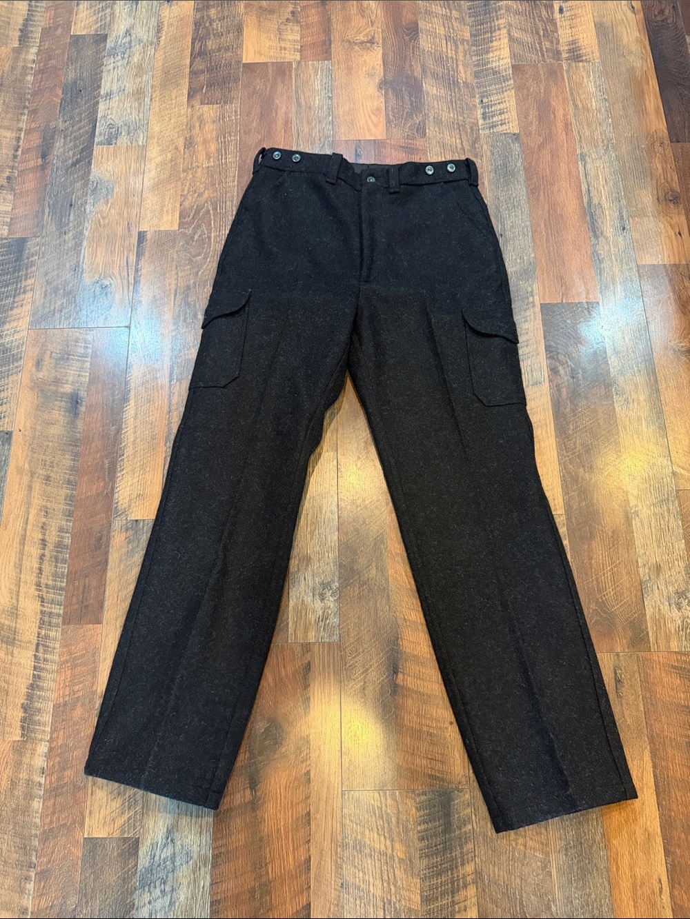 Men's Cargo Wool-Blend Pants 36 (5000H)